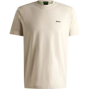 Hugo Boss, Heren, Tops, Beige, Maat: 2XL Katoen,