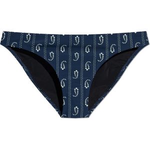 Tory Burch, Dames, Badkleding, Blauw, Maat: L Nylon,