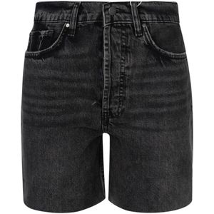 Anine Bing, Dames, Korte broeken, Zwart, Maat: W28 Denim,