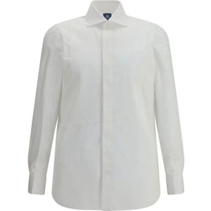 Finamore, Heren, Overhemden, Wit, Maat: M