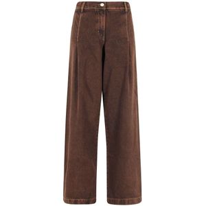 Federica Tosi, Dames, Broeken, Bruin, Maat: W26