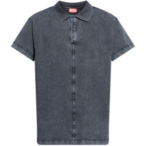 Diesel, Heren, Tops, Grijs, Maat: 3XL Katoen,