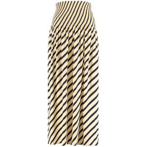 Tommy Hilfiger, Dames, Rokken, Beige, Maat: 2XS Viscose,