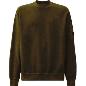C.p. Company, Heren, Sweatshirts & Hoodies, Groen, Maat: M Fleece,