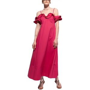 Kaos, Dames, Jurken, Roze, Maat: S Katoen,