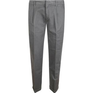 Fay, Heren, Broeken, Grijs, Maat: W35 Leer,