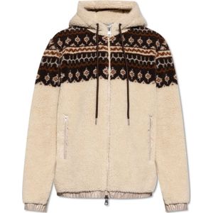 Moncler, Dames, Jassen, Beige, Maat: S Fleece,