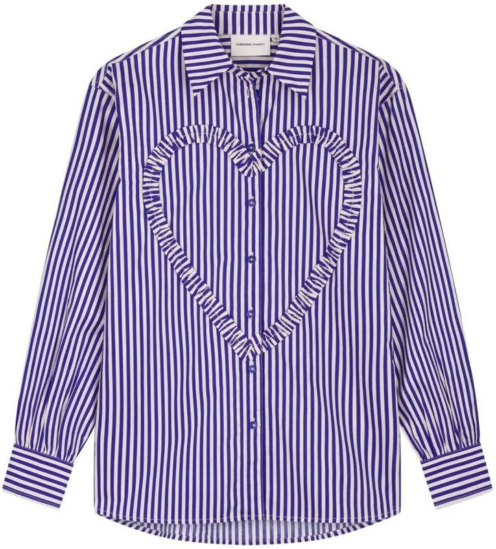 Fabienne Chapot - Alex Heart Blouse - Blauw - Dames - Katoen