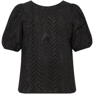 Kaffe Curve, Dames, Blouses & Shirts, Zwart, Maat: 2XL
