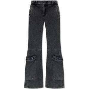 Diesel, Dames, Jeans, Grijs, Maat: W29 Katoen,