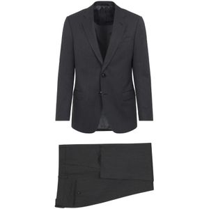 Giorgio Armani, Heren, Pakken, Grijs, Maat: XL Wol,