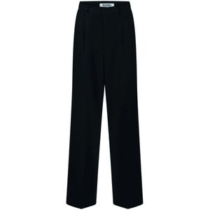 Rossi Fashion, Dames, Broeken, Zwart, Maat: M Poliester,