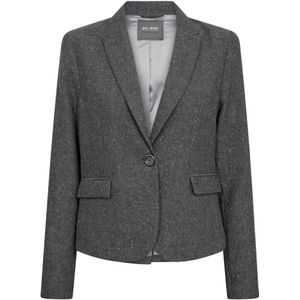 MOS Mosh, Dames, Jassen, Grijs, Maat: XS Wol,