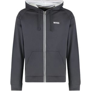 BOSSvoor mannen. 50545573 Authentiek sweatshirt grijs (L), Casual, Katoen