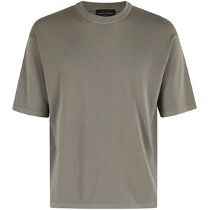 Roberto Collina, Heren, Tops, Groen, Maat: XL Katoen,