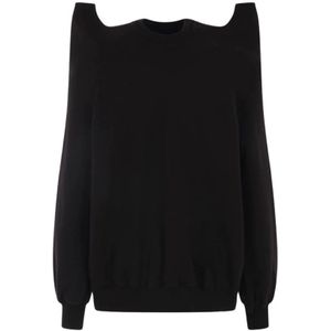 Rick Owens, Heren, Truien, Zwart, Maat: S Katoen,