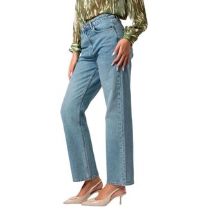 Kocca, Dames, Jeans, Blauw, Maat: 2XS Denim,