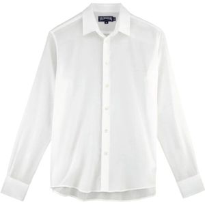 Vilebrequin, Heren, Overhemden, Wit, Maat: XS Katoen,