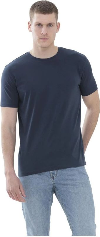 Mey - Shirt - Donkerblauw - Jersey - Kwartmouw