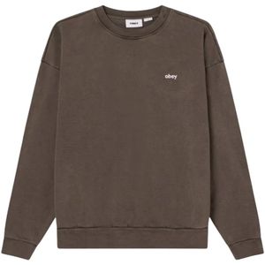 Obey, Heren, Sweatshirts & Hoodies, Zwart, Maat: 2XL Katoen,