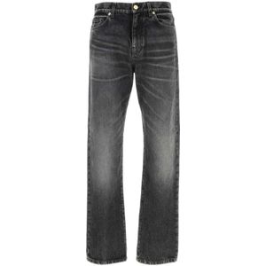 Versace - Jeans - Heren - Grijs - Denim - Straight-leg