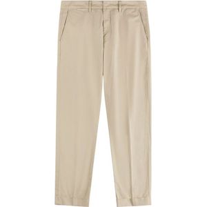 Fay, Heren, Broeken, Beige, Maat: W33 Gabardine,