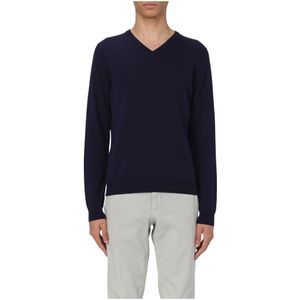 Zanone, Heren, Truien, Blauw, Maat: L Katoen,