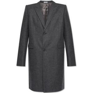 Alexander McQueen, Heren, Mantels, Grijs, Maat: M Wol,