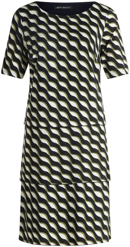 Betty Barclay - Korte Mouw Jurk - Blauw - Dames - 3XL