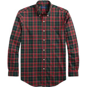 Polo Ralph Lauren - Custom Fit Twill Overhemd - Rood - Lange Mouwen