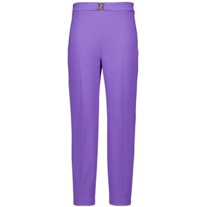 Elisabetta Franchi, Dames, Broeken, Paars, Maat: XL