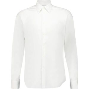 Ferragamo, Heren, Overhemden, Wit, Maat: 2XL Katoen,