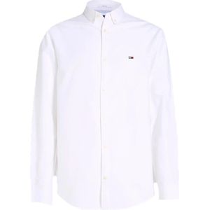 Tommy Hilfiger, Heren, Overhemden, Wit, Maat: S Katoen,