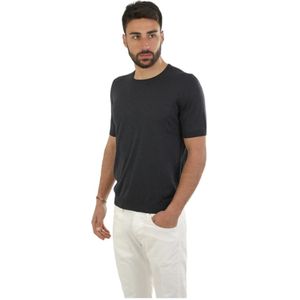 Gran Sasso, Heren, Tops, Blauw, Maat: 3XL Zijde,