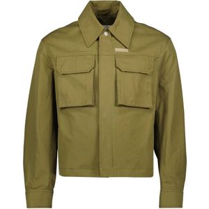 Ami Paris, Heren, Jassen, Groen, Maat: 2XS Katoen,