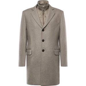 Fay, Heren, Mantels, Beige, Maat: L Wol,