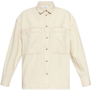 Iro, Dames, Blouses & Shirts, Beige, Maat: XS Katoen,