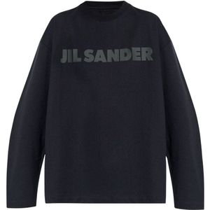 Jil Sander, Dames, Tops, Zwart, Maat: XS Katoen,