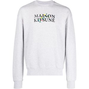 Maison Kitsuné, Heren, Sweatshirts & Hoodies, Grijs, Maat: XL
