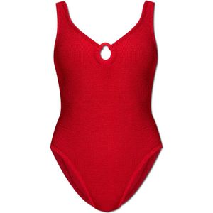 Hunza G - Celine Eenduikspak - Rood - Badkleding