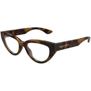 Alexander McQueen - Cat-eye Optisch Montuur - Bruin - 52 MM