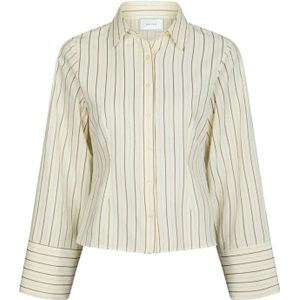 Neo Noir, Dames, Blouses & Shirts, Beige, Maat: XS