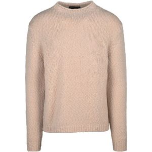 Daniele Fiesoli, Heren, Truien, Beige, Maat: L Wol,