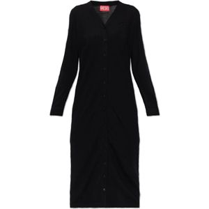 Diesel, Dames, Truien, Zwart, Maat: L Wol,