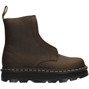 Dr. Martens - Zebzag Slip-On - Leren Laarzen - Bruin