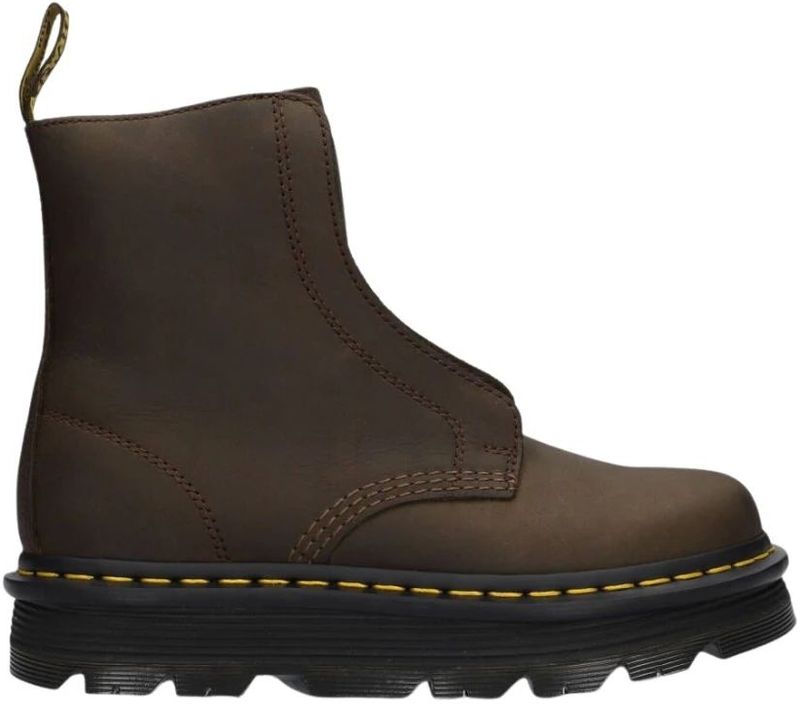 Dr. Martens - Zebzag Slip-On - Leren Laarzen - Bruin