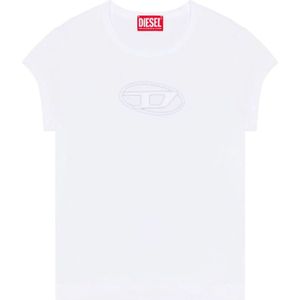 Diesel, Dames, Tops, Wit, Maat: M Katoen,