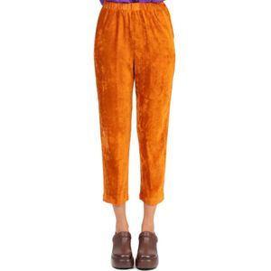 Forte Forte, Dames, Broeken, Oranje, Maat: S Viscose,