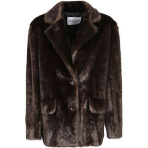 Stand Studio, Dames, Jassen, Bruin, Maat: 2XS Poliester,