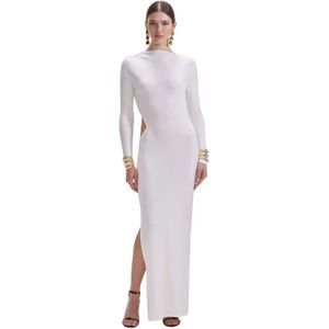 Self Portrait, Dames, Jurken, Wit, Maat: M Jersey,